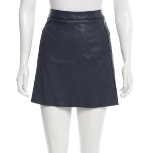 Vince leather mini skirt